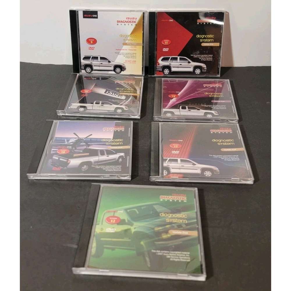 Isuzu i-280 2.8L Repair System Diagnostic CDs Dvds # 9, 10, 11, 12, 13, 14, 16‎